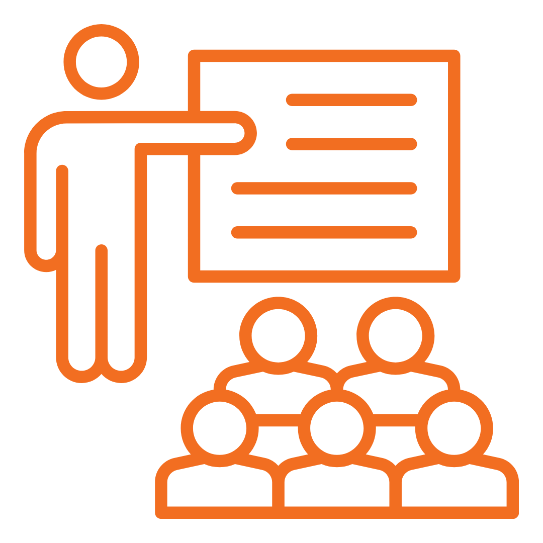 icon of someone teaching